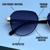 Black Gold Pilot Luxe Edition Sunglasses - RawBare
