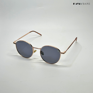 Classic Metal - Black Gold Round Sunglasses - RB2476