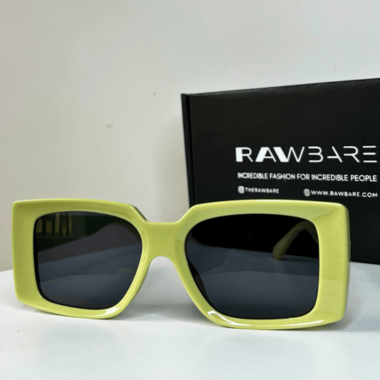 Green Oversized Square Sunglasses - RawBare
