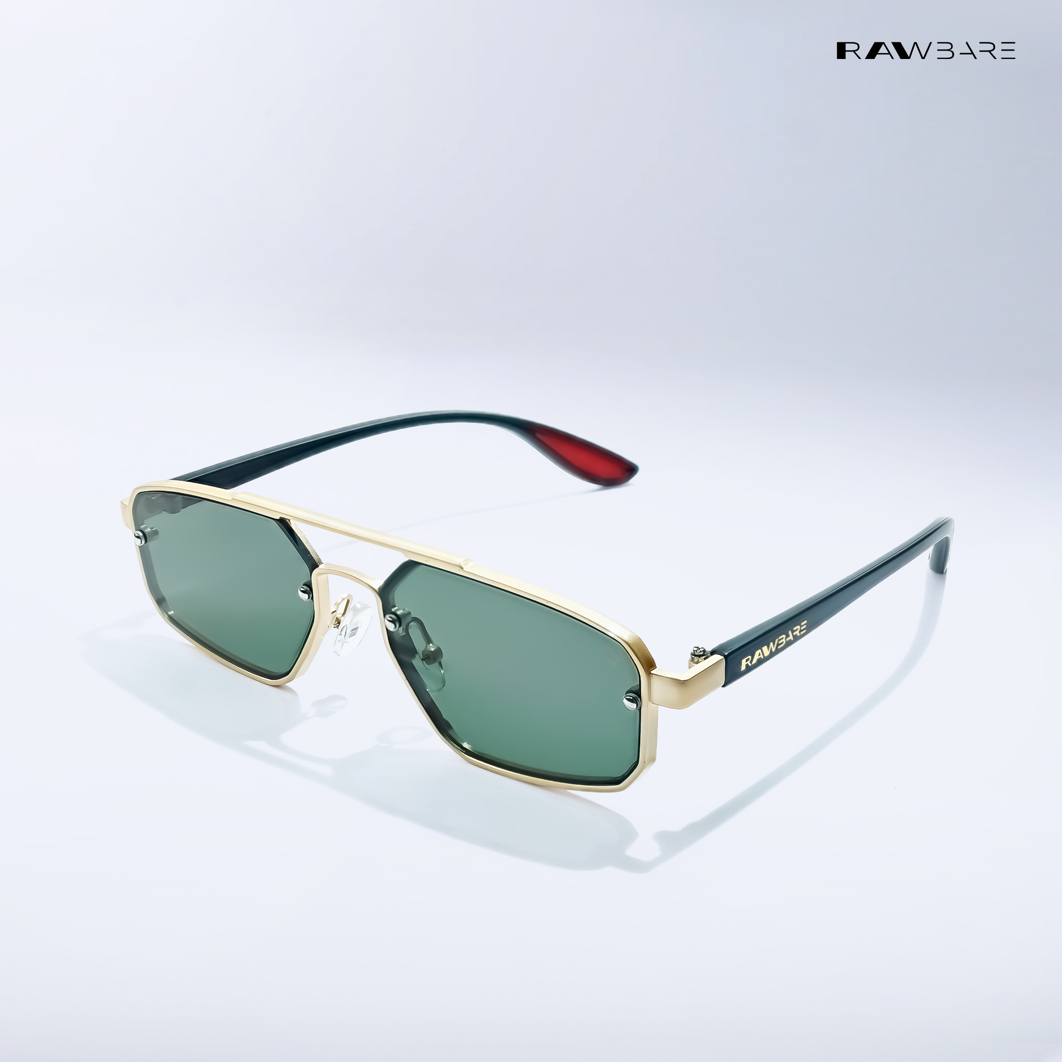 Ion - Green Gold Hexagon Sunglasses - RB2691