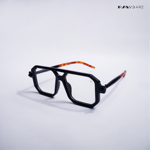 Poly - Holo Black Blue Cut Square Sunglasses - RB2655