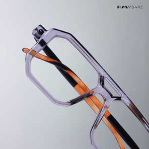 Poly - Ashlight Blue Cut Square Sunglasses - RB2656