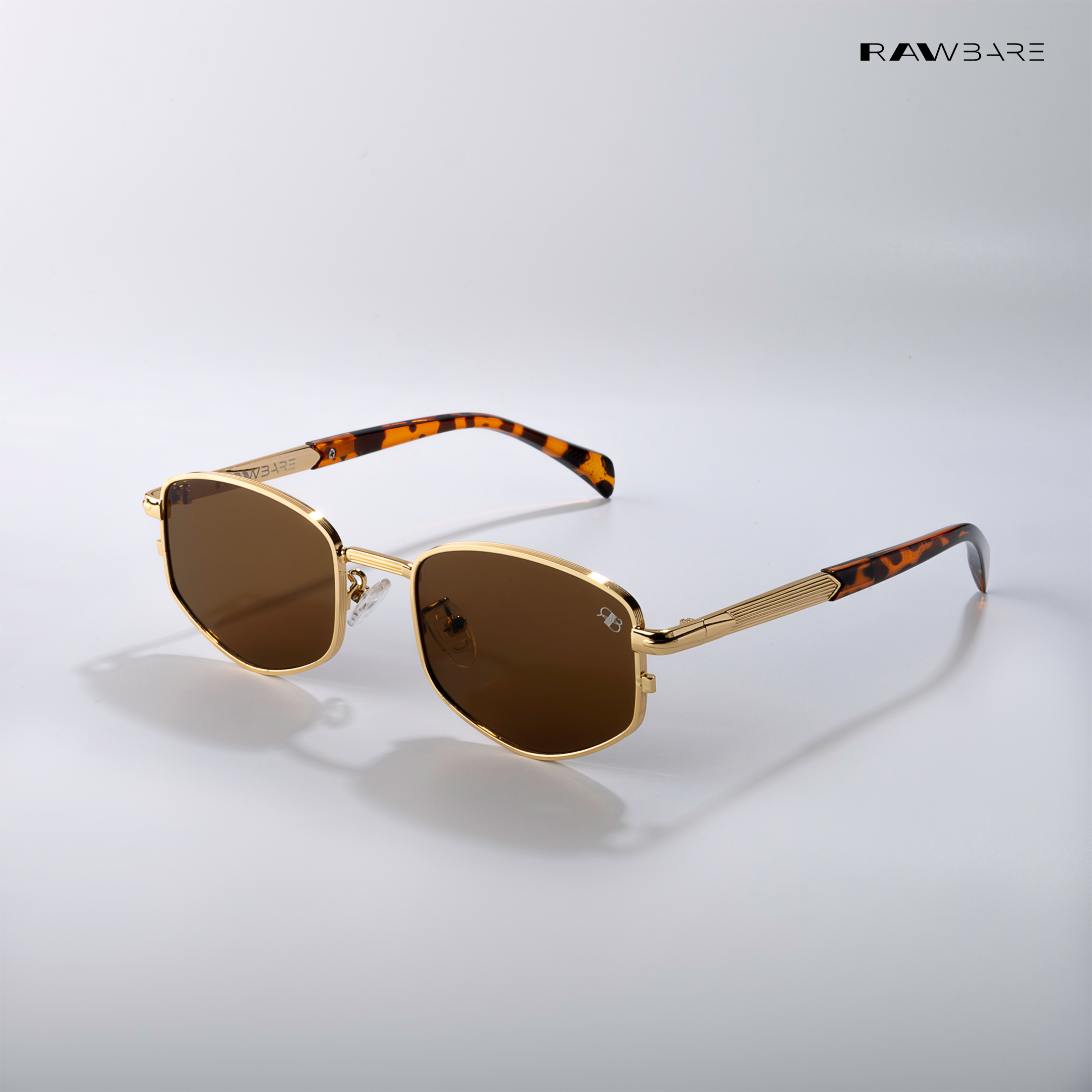 Jodhpur Noir - Burnished Gold Geometric Sunglasses - RB2669