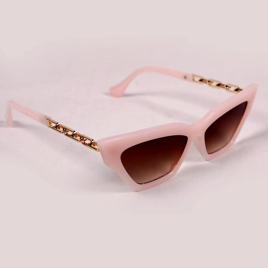 Pink Chain Cateye Sunglasses - RawBare