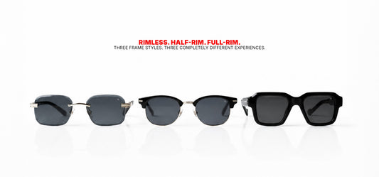 Rimless vs Half-Rim vs Full-Rim Sunglasses: What Actually Changes