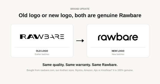 Rawbare Old Logo vs New Logo: Both Are Genuine