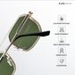 Metal Aviator 2.0 - Green Gold Aviator Sunglasses - RB2683GG