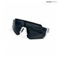 Turbo Tint - White Black Polarized Wrap Around Sunglasses - RB2427
