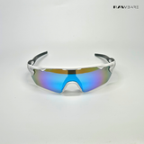 Swift - White Blue Polarized Wrap Around Sunglasses - RB2514