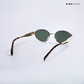 Lunar - Green Gold Oval Sunglasses - RB2431