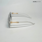 Oversized Retro - Clear Grey Square Sunglasses - RB2315