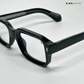 Angular Aura - Black Blue Cut Rectangle Sunglasses - RB2451