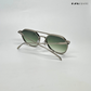 Round Luxe - Green Silver Round Sunglasses - RB2501