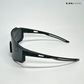 Turbo Tint - All Black Polarized Wrap Around Sunglasses - RB2442