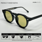 Groove Shades - Yellow Black Round Sunglasses - RB2539