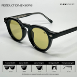 Groove Shades - Yellow Black Round Sunglasses - RB2539