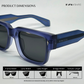 Timeless - Blue Polarized Rectangle Sunglasses - RB2445