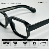 Angular Aura Shades - Transparent Black / RB2451