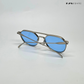Round Luxe - Blue Silver Round Sunglasses - RB2503
