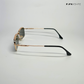 Retro Rim - Green Gold Rectangle Sunglasses - RB2505