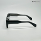 Timeless - Black Blue Cut Rectangle Sunglasses- RB2446