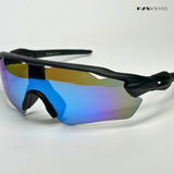 Swift - Black Blue Polarized Wrap Around Sunglasses - RB2512