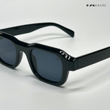 Lilrecta - All Black Rectangle Sunglasses - RB2524