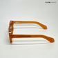 Angular Aura - Maple Polarized Rectangle Sunglasses- RB2450