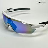 Swift - White Blue Polarized Wrap Around Sunglasses - RB2514