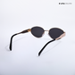 Lunar - Black Gold Oval Sunglasses - RB2430