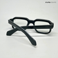Angular Aura - Black Blue Cut Rectangle Sunglasses - RB2451