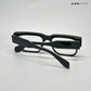 Timeless - Black Blue Cut Rectangle Sunglasses- RB2446