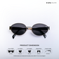 Lunar - Black Gold Oval Sunglasses - RB2430