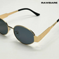 Lunar - Black Gold Oval Sunglasses - RB2430