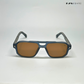 Glare - Denim Walnut Rectangle Sunglasses - RB2325