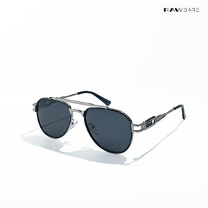 Valmont Aviator- Arctic Steel Polarized Aviator Sunglasses - RB2841
