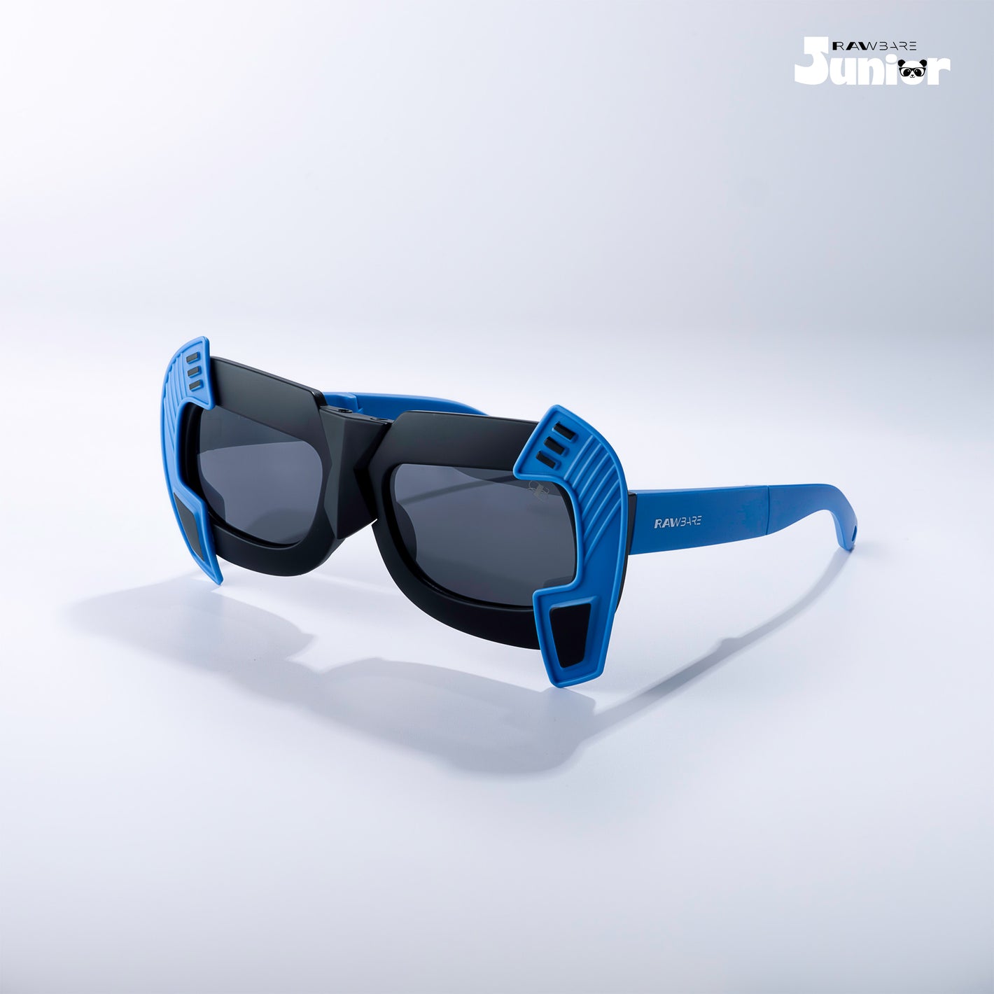 Shade Hacker - Dark Wave Kids Polarized Angular Shield Sunglasses - RBK2532