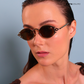 Jaisalmer Glow - Hazel Gleen Polarized Oval Sunglasses - RB2666