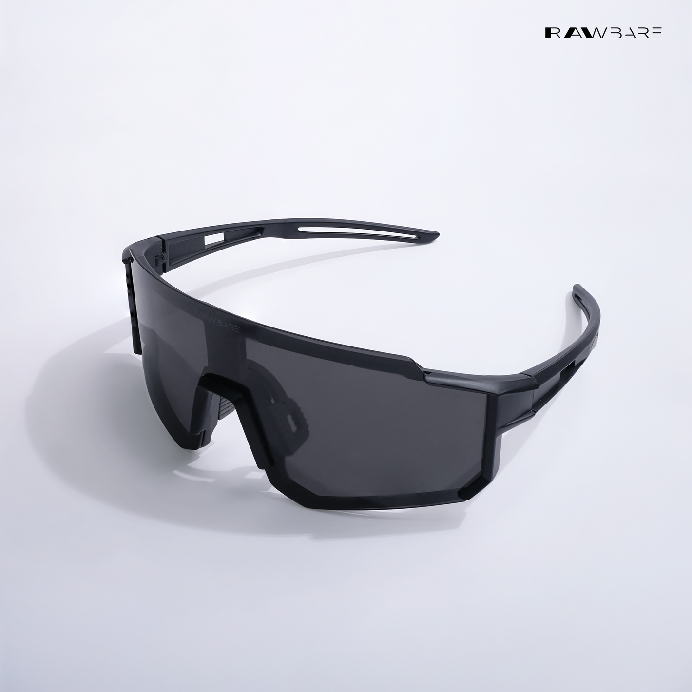 Turbo Sportline - All Black Polarized Wrap Around Sunglasses - RB2442