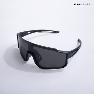 Turbo Sportline - All Black Polarized Wrap Around Sunglasses - RB2442
