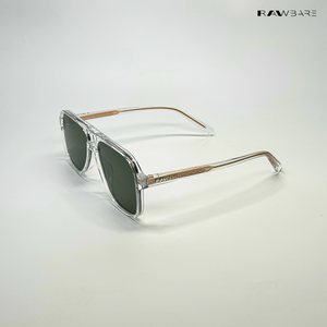 Patiala Drop - Glass Grove Geometric Aviator Sunglasses - RB2543