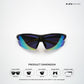 Dagger Rush - Zest Polarized Wrap Around Sunglasses - RB2824