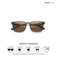 Pangong Peak - Cobalt Peak Polarized Square Sunglasses - RB2856