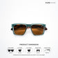 Ziro Fade - Indigo Terrain Square Sunglasses - RB2802