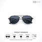Valmont Aviator- Arctic Steel Polarized Aviator Sunglasses - RB2841