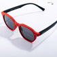 Mini Maven - Poppy Red Kids Polarized Wayfarer Sunglasses - RBK2501