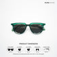 Gokarna Mirage - Palm Shadow Flat Top Round Sunglasses - RB2809