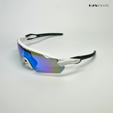 Swift - White Blue Polarized Wrap Around Sunglasses - RB2514