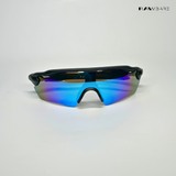 Swift - Black Blue Polarized Wrap Around Sunglasses - RB2512