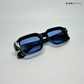 Angular Aura - Midnight Polarized Rectangle Sunglasses - RB2448